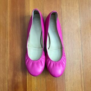 J.Crew Cece Ballet Flats - Neon Azalea, size 9.5